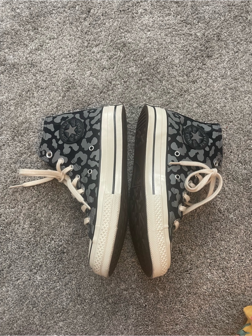 Converse Chuck 70 Hi "Reflective Leopard" 172256C Black/Egret - Picture 5 of 5